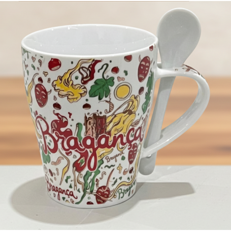 CANECA BRAGANÇA COM COLHER